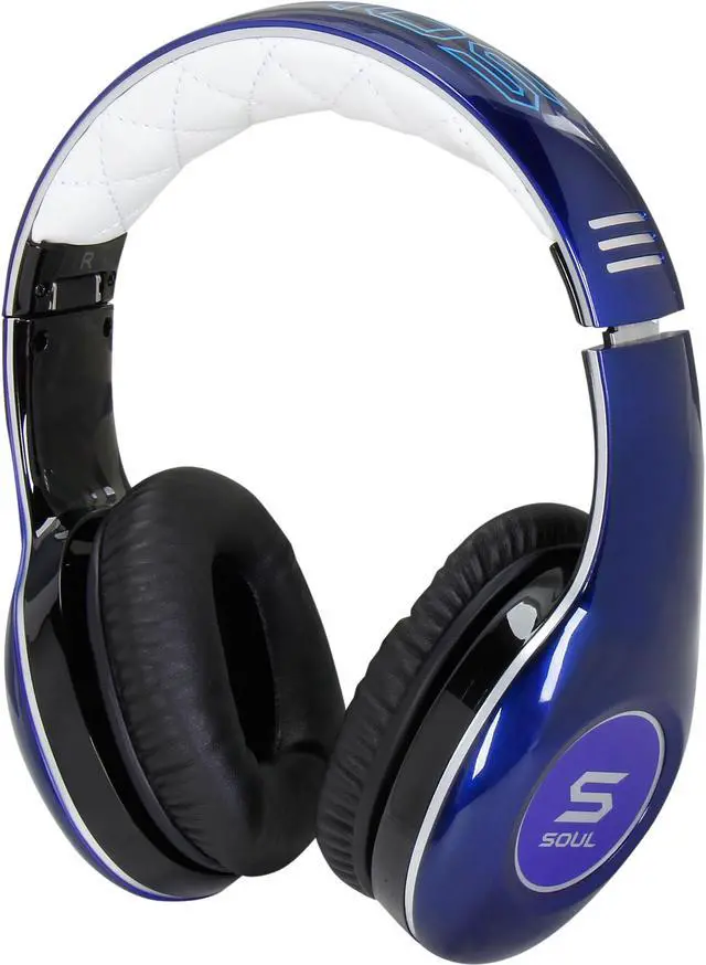 Main image of Soul by Ludacris Blue SL150BU 3.5mm Connector Circumaural Pro Hi-Definition On-Ear Headphones