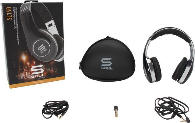 Alt view image 7 of 7 - Soul by Ludacris Black SL150CBC 3.5mm Connector Pro Hi-Definition On-Ear Headphones - Chrome/Black