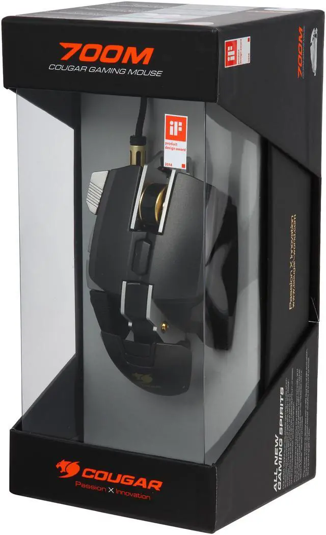 Alt view image 8 of 8 - COUGAR 700M Aluminum Pro Gaming Mouse - Black