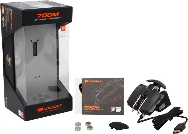 Alt view image 9 of 8 - COUGAR 700M Aluminum Pro Gaming Mouse - Black