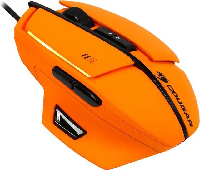Main image of Cougar 600M Orange MOC600O 8200 dpi 16.8 Million Colors Gold Plated USB Laser Performance Gaming Mouse, 32bit ARM Processor 512KB On-Board Memory & UIX Interface System