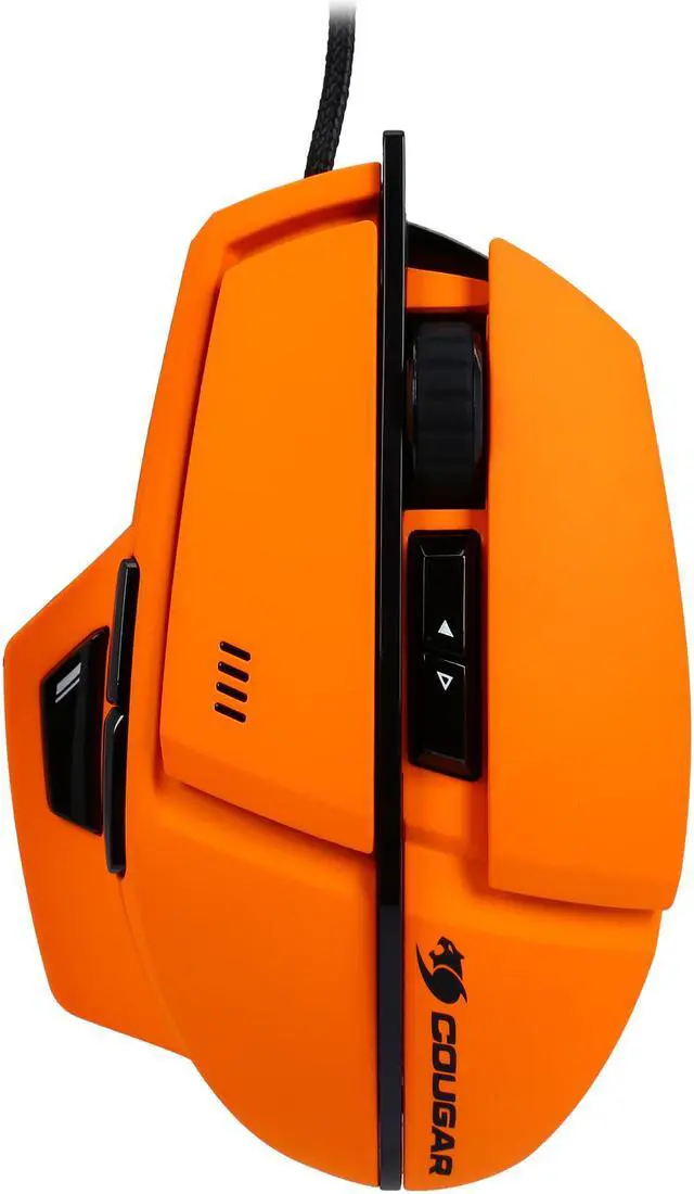 Alt view image 2 of 5 - Cougar 600M Orange MOC600O 8200 dpi 16.8 Million Colors Gold Plated USB Laser Performance Gaming Mouse, 32bit ARM Processor 512KB On-Board Memory & UIX Interface System