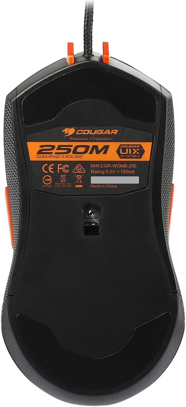 Alt view image 4 of 5 - COUGAR 250M MOC250B Black 6 Buttons 1 x Wheel USB Wired Optical Gaming Mouse
