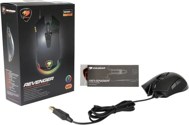 Alt view image 7 of 7 - COUGAR Revenger 12000 DPI High Performance RGB Pro PFS Gaming Mouse