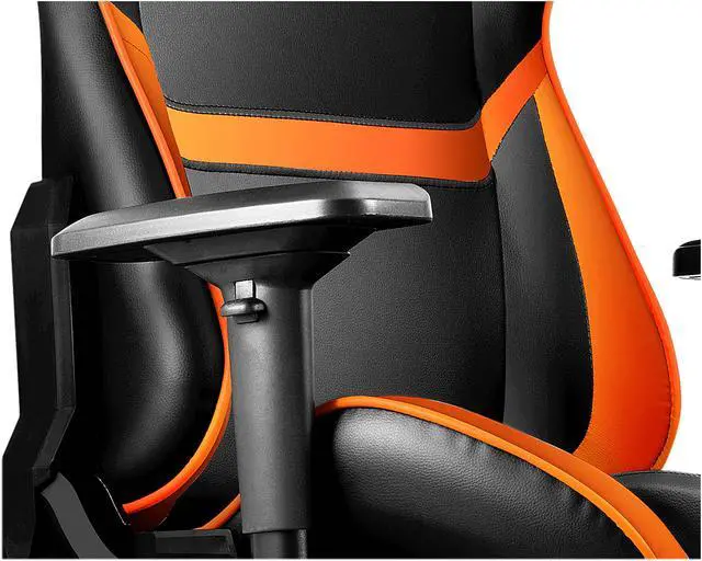 Alt view image 10 of 12 - Cougar Armor (Orange) Gaming Chair with Breathable Premium PVC Leather and Body-embracing High Back Design