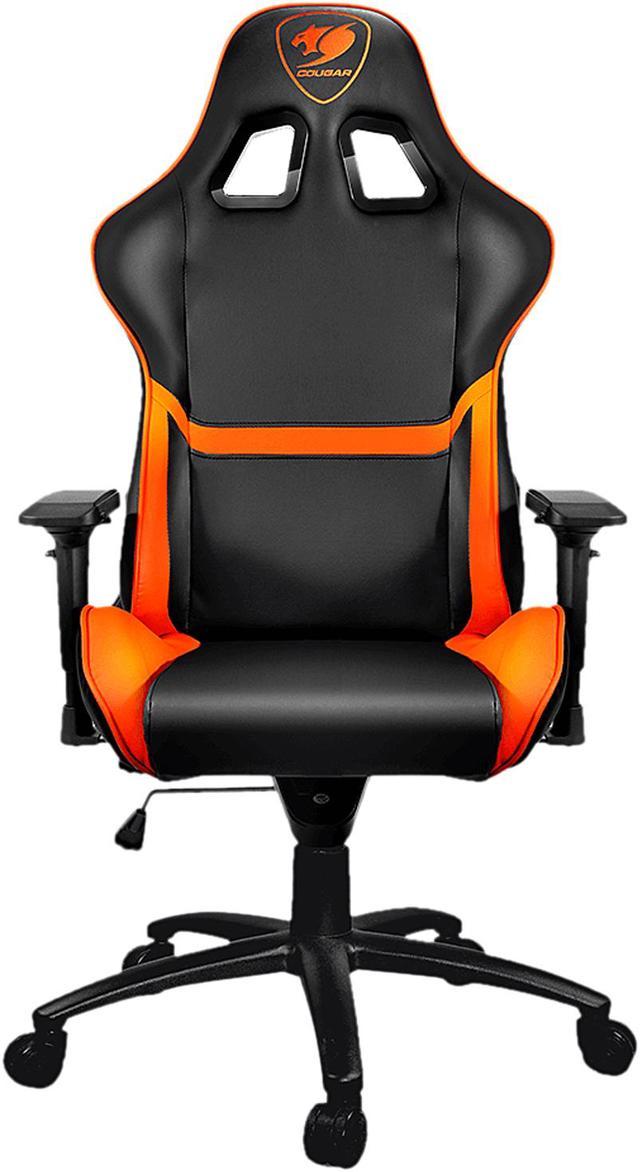 vidaXL Gaming Chair with Footrest Black and Orange Fabric, 1 pcs - Kroger