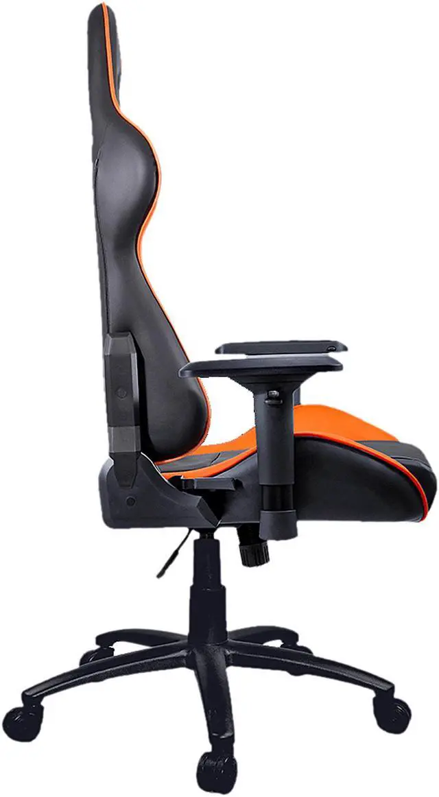 Alt view image 4 of 12 - Cougar Armor (Orange) Gaming Chair with Breathable Premium PVC Leather and Body-embracing High Back Design