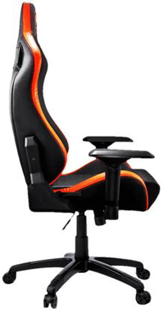 Alt view image 5 of 9 - Cougar Armor S (Orange) Luxury Gaming Chair with Breathable Premium PVC Leather and Body-embracing High Back Design