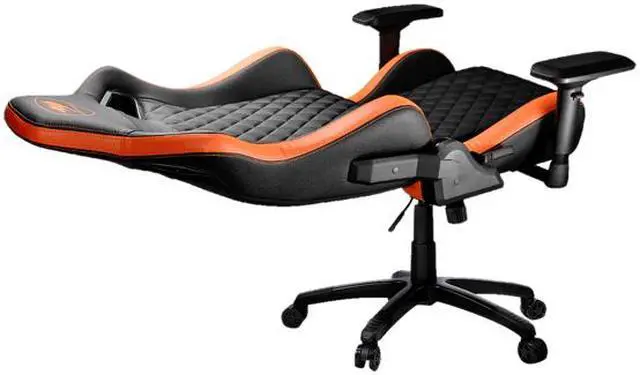 Alt view image 6 of 9 - Cougar Armor S (Orange) Luxury Gaming Chair with Breathable Premium PVC Leather and Body-embracing High Back Design
