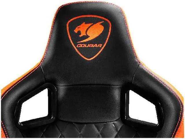 Alt view image 8 of 9 - Cougar Armor S (Orange) Luxury Gaming Chair with Breathable Premium PVC Leather and Body-embracing High Back Design