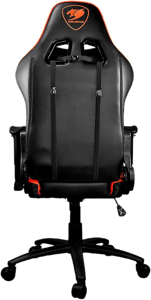 Alt view image 5 of 7 - Cougar Armor One (Orange) Gaming Chair with Breathable Premium PVC Leather and Body-embracing High Back Design
