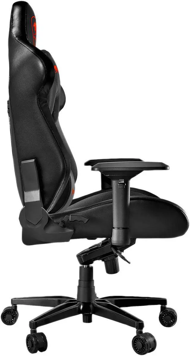 Alt view image 4 of 9 - Cougar Armor Titan (Black) Ultimate Gaming Chair with Premium Breathable PVC Leather, 352.0 lbs. Support, 170 Degree Reclining