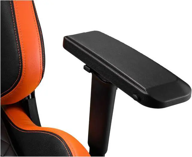 Alt view image 8 of 9 - Cougar Armor Titan (Orange) Ultimate Gaming Chair with Premium Breathable PVC Leather, 352.0 lbs. Support, 170 Degree Reclining