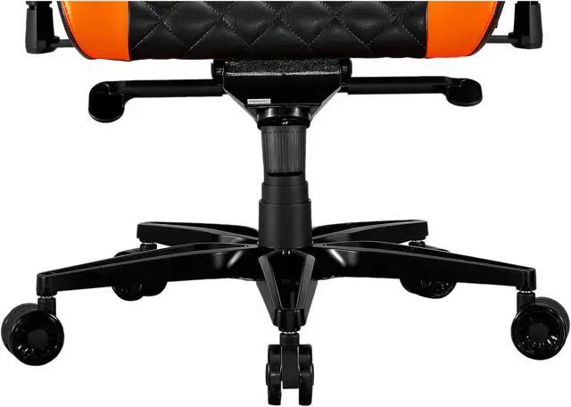 Alt view image 9 of 9 - Cougar Armor Titan (Orange) Ultimate Gaming Chair with Premium Breathable PVC Leather, 352.0 lbs. Support, 170 Degree Reclining