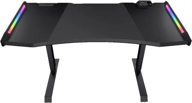Alt view image 2 of 9 - COUGAR MARS PRO Gaming Desk with Dazzling RGB Lighting Effects, Control BOX and HDMI Monitor Extension
