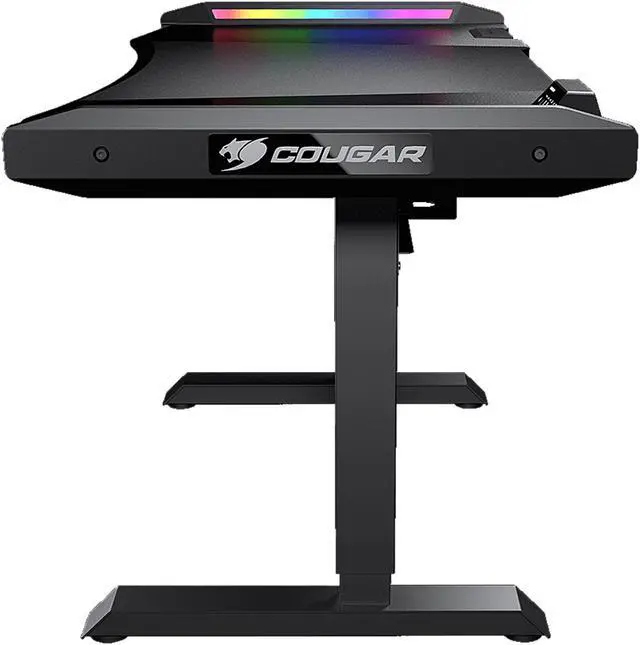 Alt view image 4 of 9 - COUGAR MARS PRO Gaming Desk with Dazzling RGB Lighting Effects, Control BOX and HDMI Monitor Extension