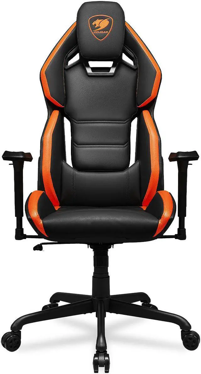 Main image of Cougar Hotrod Gaming Chair - Orange/Black - Ergonomic Design, Premium Breathable PVC Leather - 3D Adjustable Armrest - Reclaining Backrest up to 150° - Tilt Mechanism (3MARXORB.0001)