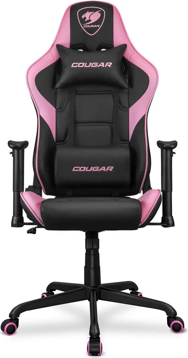 Main image of Cougar Armor Elite Eva - Gaming Chair Ergonomic Design, Premium Breathable PVC Leather - 2D Adjustable Armrest - Reclaining Backrest up to 160 degree  - Tilt Mechanism, Pink