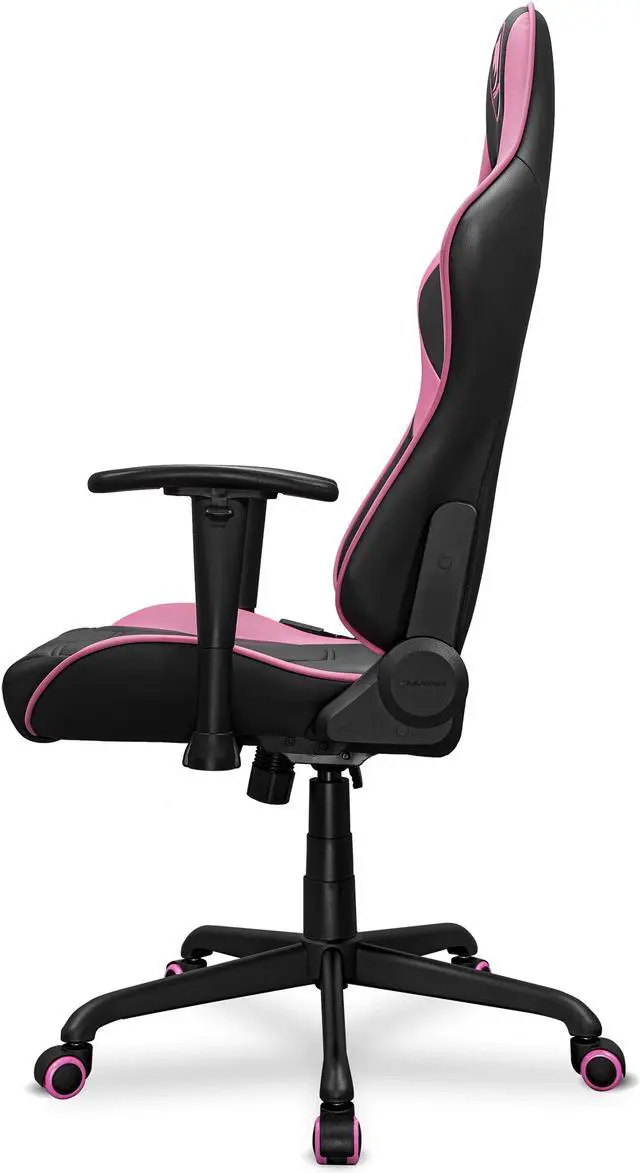 Alt view image 3 of 5 - Cougar Armor Elite Eva - Gaming Chair Ergonomic Design, Premium Breathable PVC Leather - 2D Adjustable Armrest - Reclaining Backrest up to 160 degree  - Tilt Mechanism, Pink