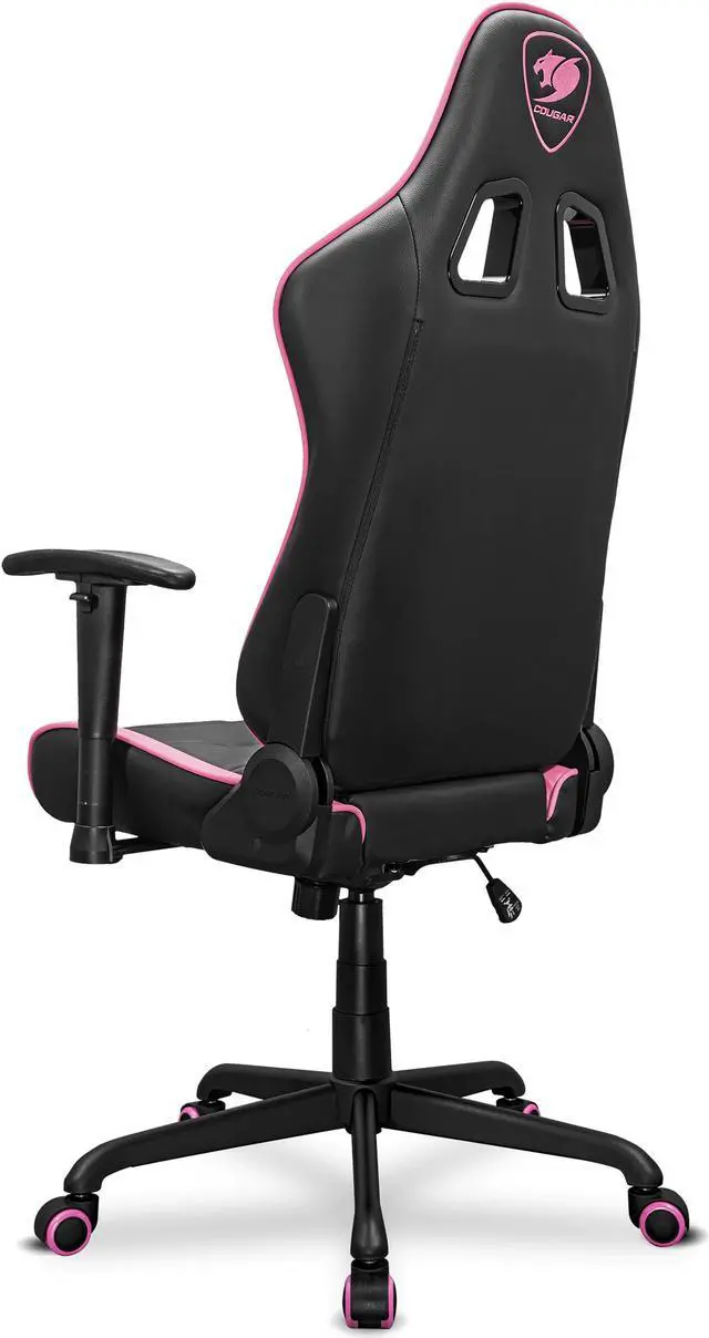 Alt view image 4 of 5 - Cougar Armor Elite Eva - Gaming Chair Ergonomic Design, Premium Breathable PVC Leather - 2D Adjustable Armrest - Reclaining Backrest up to 160 degree  - Tilt Mechanism, Pink
