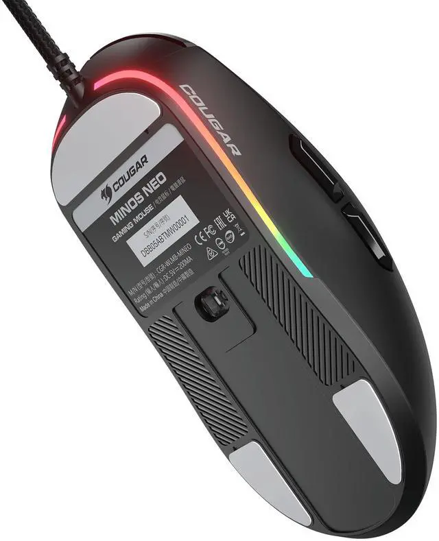 Alt view image 8 of 14 - COUGAR MINOS NEO MINOS NEO Black Black USB Wired Optical Gaming Mouse