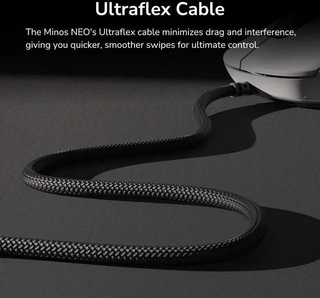 Alt view image 14 of 14 - COUGAR MINOS NEO MINOS NEO Black Black USB Wired Optical Gaming Mouse