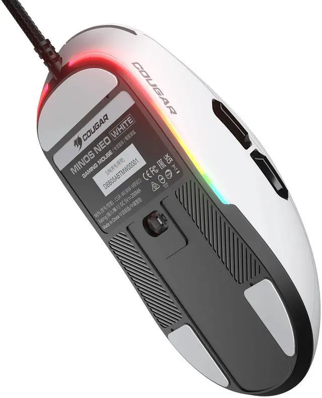 Alt view image 8 of 10 - COUGAR MINOS NEO MINOS NEO White White USB Wired Optical Gaming Mouse