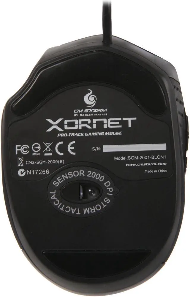 Alt view image 4 of 5 - CM Storm Xornet - 2000 DPI Optical Gaming Mouse with Durable Omron Microswitches