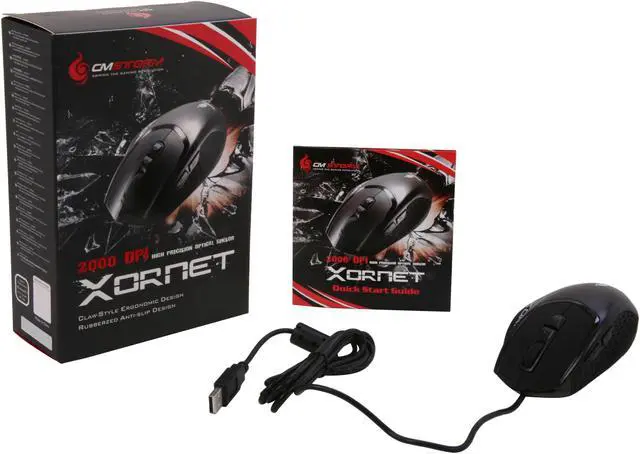 Alt view image 5 of 5 - CM Storm Xornet - 2000 DPI Optical Gaming Mouse with Durable Omron Microswitches