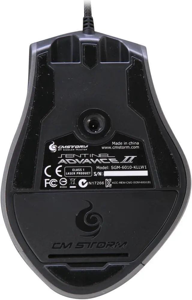 Alt view image 4 of 5 - CM Storm Sentinel Advance II - 8200 DPI Laser Gaming Mouse with 128 KB Memory