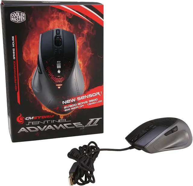 Alt view image 5 of 5 - CM Storm Sentinel Advance II - 8200 DPI Laser Gaming Mouse with 128 KB Memory