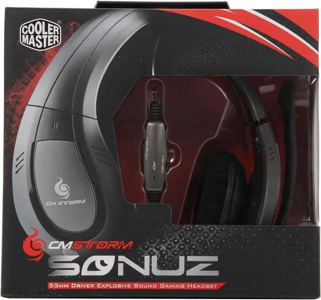Alt view image 7 of 7 - CM Storm Sonuz - Gaming Headset with 53 mm Drivers and Volume and Microphone Control