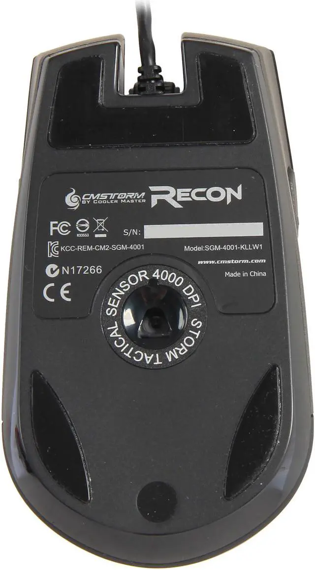 Alt view image 13 of 14 - CM Storm Recon - Ambidextrous 4000 DPI Gaming Mouse with Multicolor LEDs for Left and Right Handed Users
