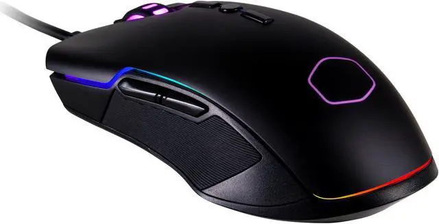 Alt view image 3 of 8 - COOLER MASTER CM310 Black Wired Optical RGB Gaming Mouse - CM-310-KKWO2