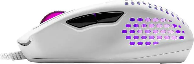 Alt view image 4 of 13 - COOLER MASTER MM720 MM-720-WWOL2 White Glossy 6 Buttons Wired Optical Gaming Mouse