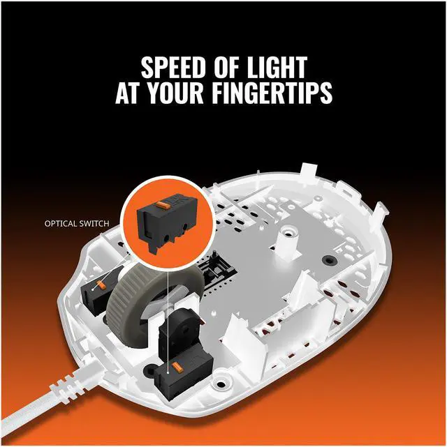 Alt view image 9 of 13 - COOLER MASTER MM720 MM-720-WWOL2 White Glossy 6 Buttons Wired Optical Gaming Mouse