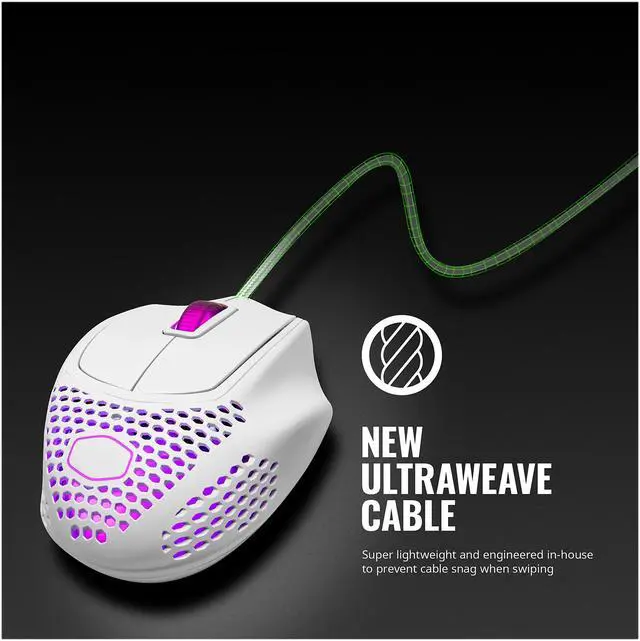 Alt view image 11 of 13 - COOLER MASTER MM720 MM-720-WWOL2 White Glossy 6 Buttons Wired Optical Gaming Mouse