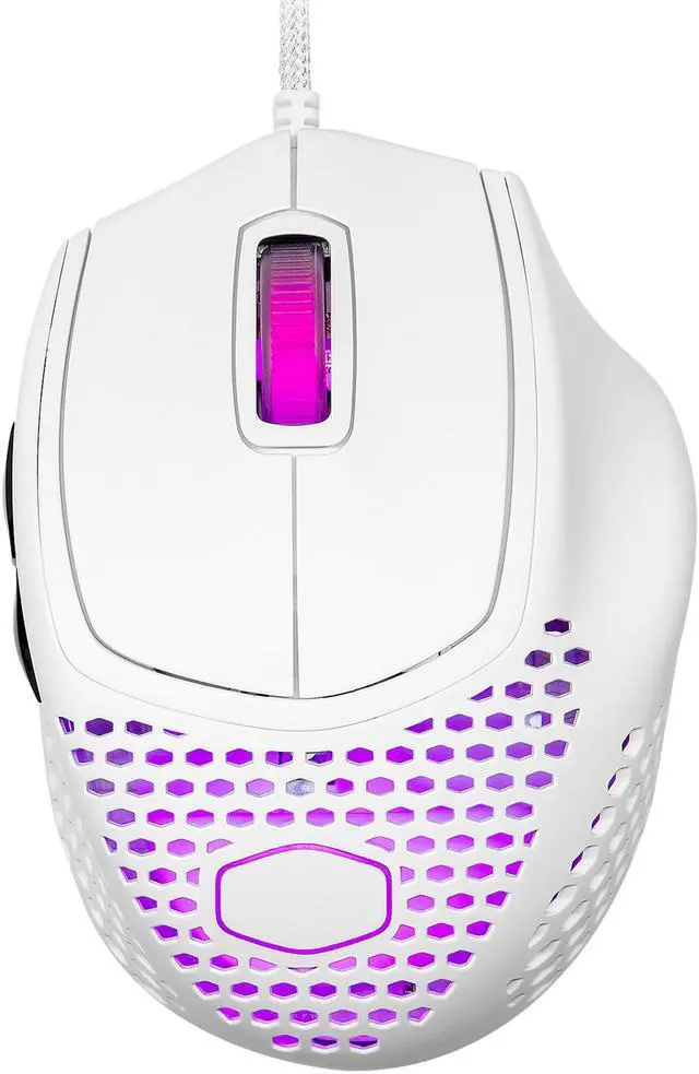 Alt view image 5 of 13 - COOLER MASTER MM720 MM-720-WWOL2 White Glossy 6 Buttons Wired Optical Gaming Mouse