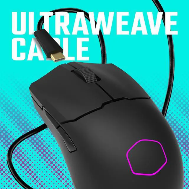 Alt view image 5 of 14 - COOLER MASTER MM712 Matte Black Matte Black 6 Buttons 1 x Wheel USB Wired/2.4GHz/BT 5.1 Pixart Optical Sensor Gaming Mice