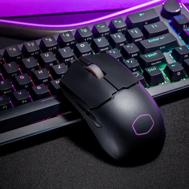 Alt view image 8 of 14 - COOLER MASTER MM712 Matte Black Matte Black 6 Buttons 1 x Wheel USB Wired/2.4GHz/BT 5.1 Pixart Optical Sensor Gaming Mice