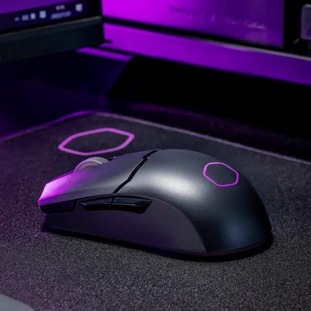 Alt view image 10 of 14 - COOLER MASTER MM712 Matte Black Matte Black 6 Buttons 1 x Wheel USB Wired/2.4GHz/BT 5.1 Pixart Optical Sensor Gaming Mice