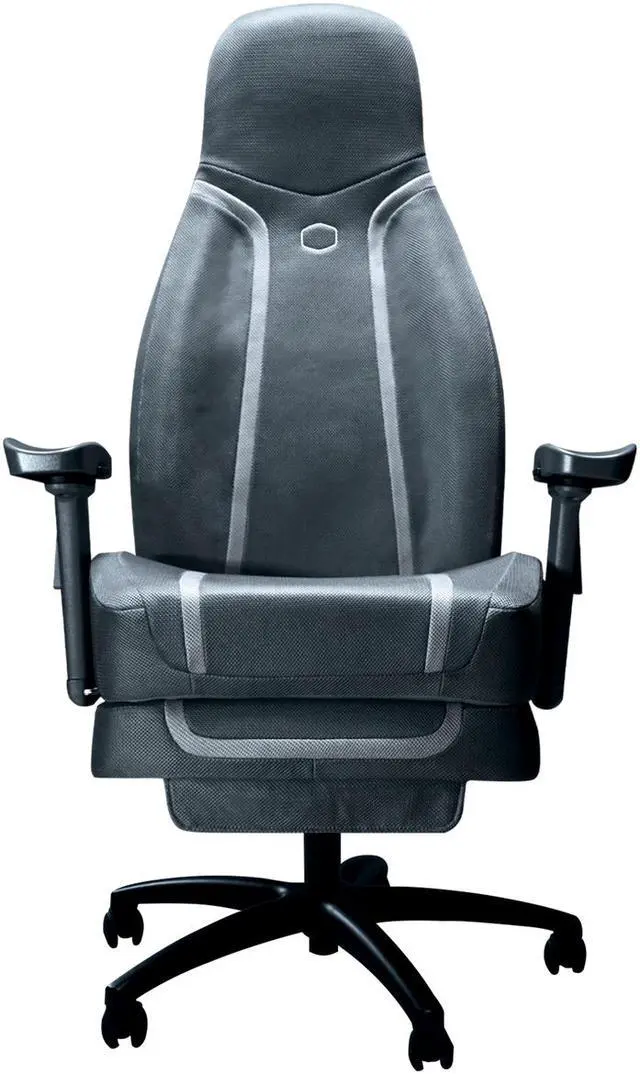 Main image of Cooler Master Synk X Lunar Gray Ergonomic Real-Time Tactile Immersion Chair, Retractable Leg Rest, All-in-one Controller, Breathable Fabric, Stable Rolling Base, Solid Structure (IXC-SX1-I-US1)
