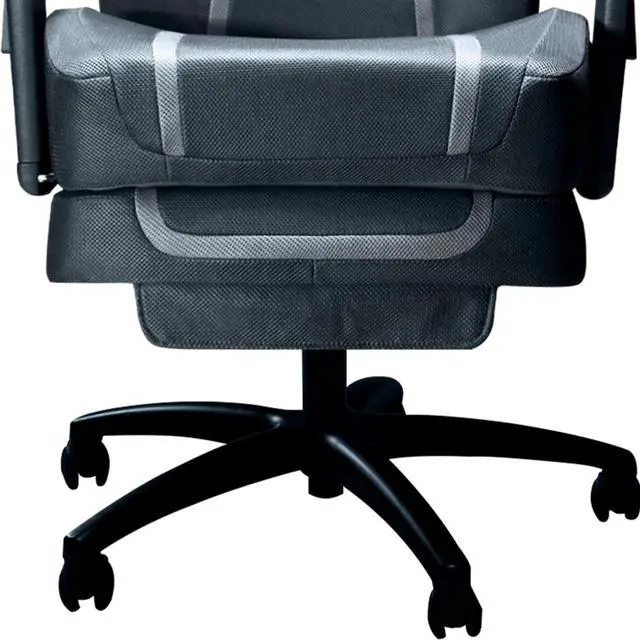 Alt view image 13 of 14 - Cooler Master Synk X Lunar Gray Ergonomic Real-Time Tactile Immersion Chair, Retractable Leg Rest, All-in-one Controller, Breathable Fabric, Stable Rolling Base, Solid Structure (IXC-SX1-I-US1)