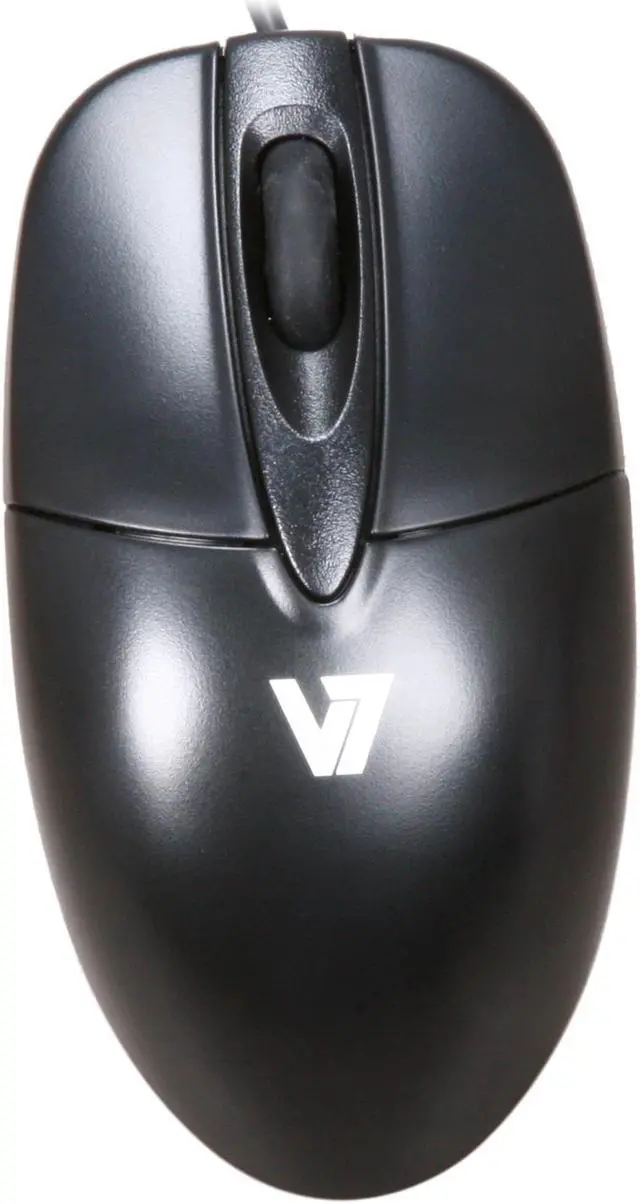 Alt view image 2 of 5 - V7 M30P10-7N Black 3 Buttons 1 x Wheel USB Wired Optical Mouse
