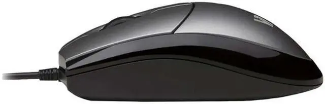 Alt view image 3 of 6 - V7 Full size USB Optical Mouse MV3000010-5NC Silver/Black 3 Buttons 1 x Wheel USB Wired Optical Mouse