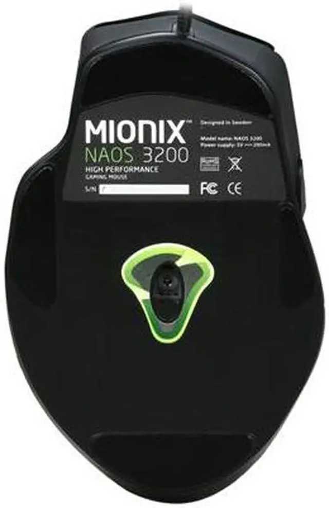 Alt view image 4 of 5 - Mionix Naos 3200 Black 7 Buttons 1 x Wheel USB 2.0 Wired LED-optical LED Gaming Mouse