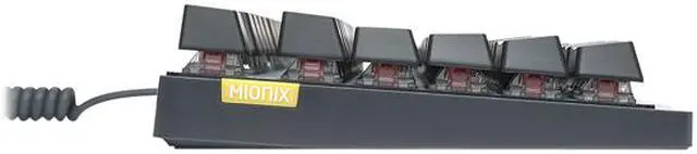 Alt view image 4 of 5 - Mionix Wei Mechanical Keyboard US layout (Black/Gray)