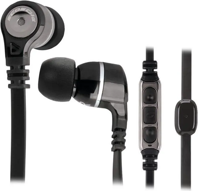 Main image of Scosche IEM856MD Reference In-Ear Monitors with TapLINE III Remote & Microphone Black