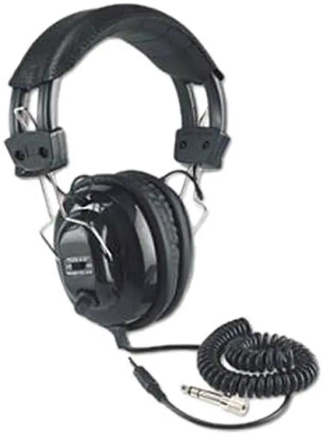 Main image of AmpliVox Black SL1002 3.5mm Connector Deluxe Stereo Headphones with Volume Control