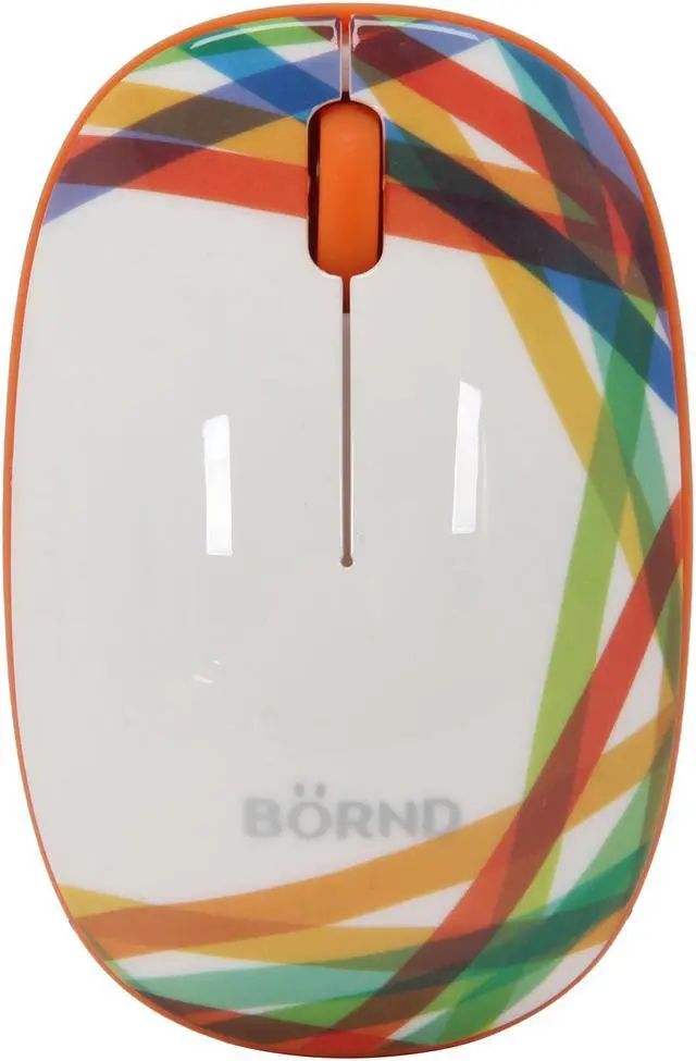 Alt view image 2 of 5 - BORND E220 3 Buttons 1 x Wheel USB 2.0 RF Wireless Optical Mouse - Wide-Rainbow